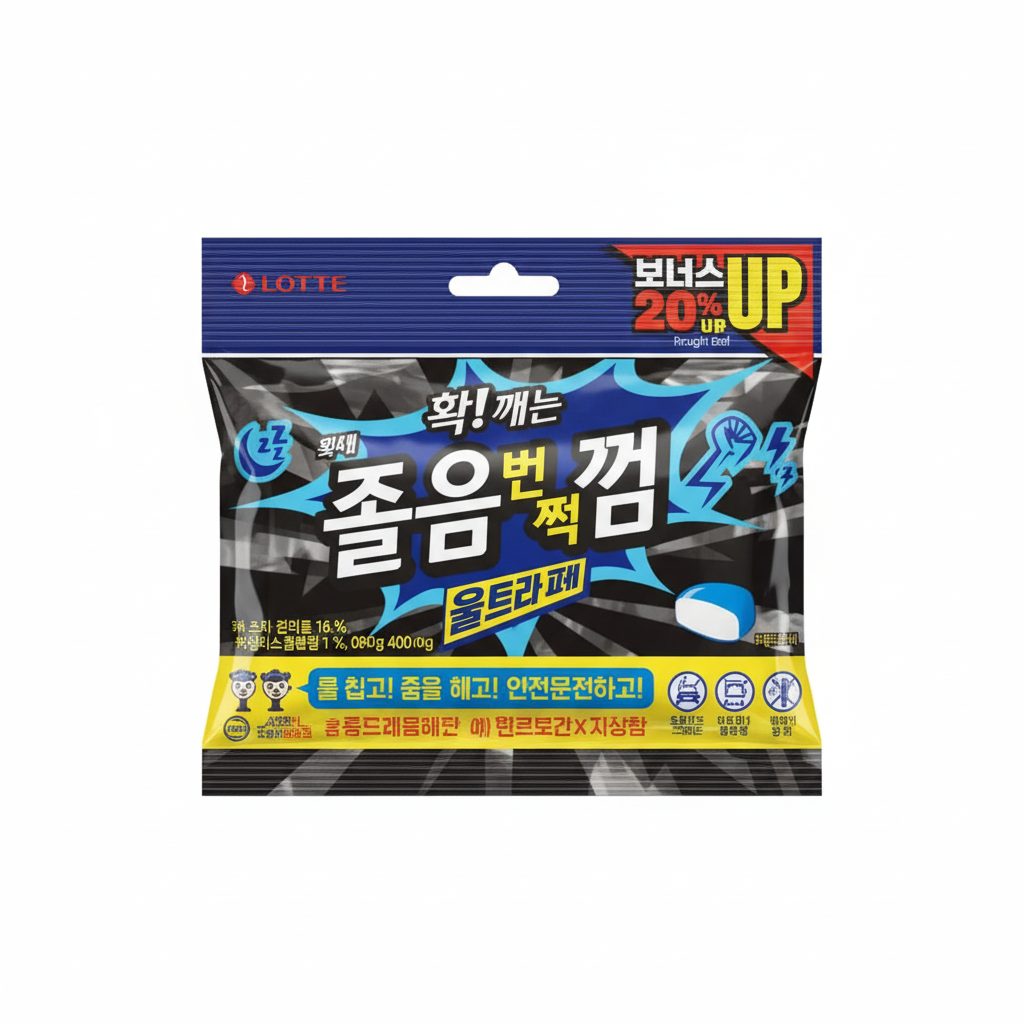 【ロッテウェルフード】ロッテ 眠気覚ましガム ウルトラパワー 詰め替え 96g