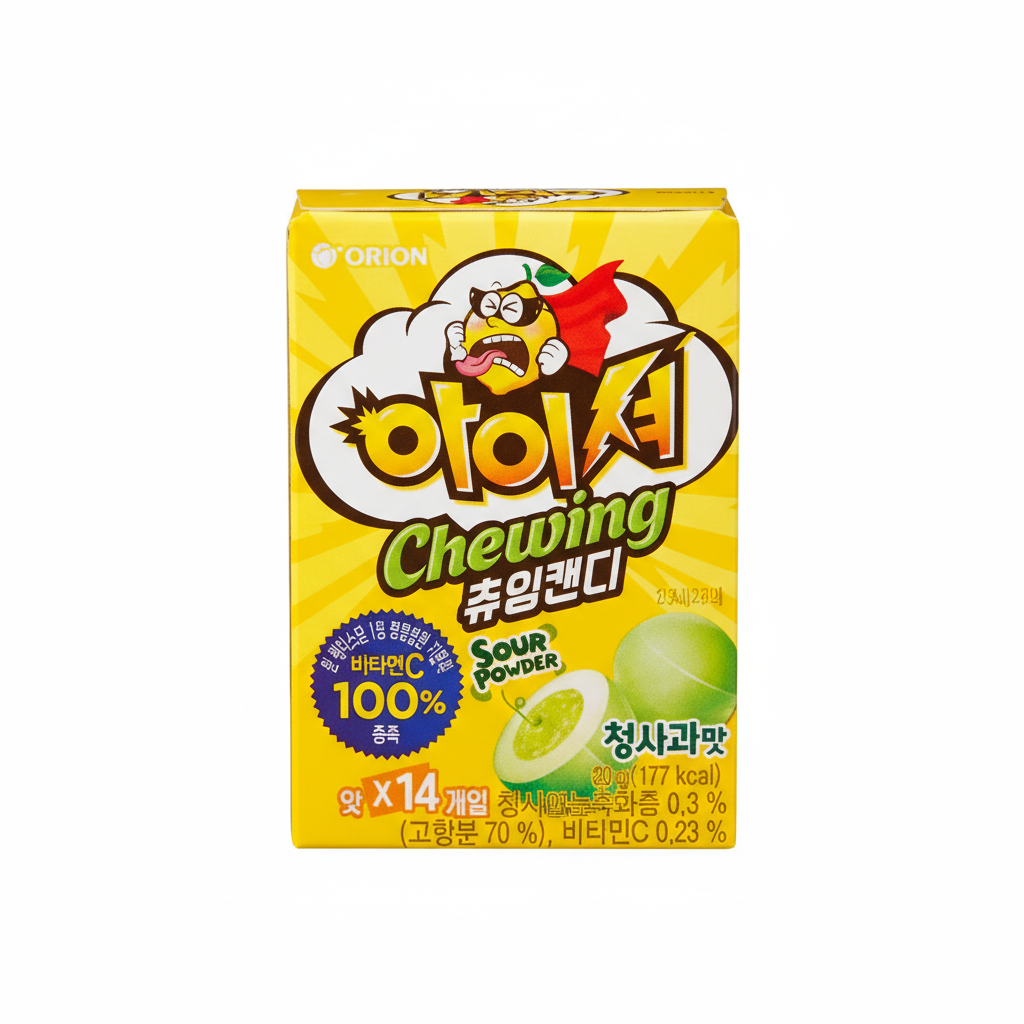 [オリオン]アイショチューイングキャンディ 青りんご味 42g