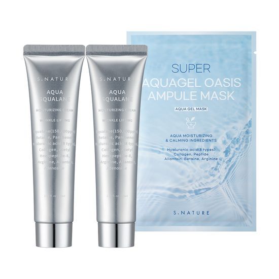 9位 【エスネイチャー】 アクア スクアラン モイスチャー クリーム 60ml+60ml