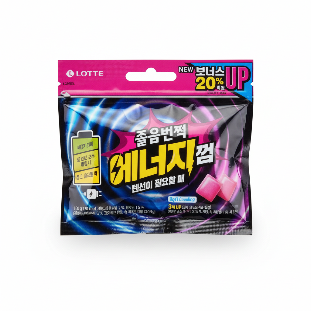 [ロッテウェルフード]ロッテ 眠気スッキリ エナジーガム リフィル 105g