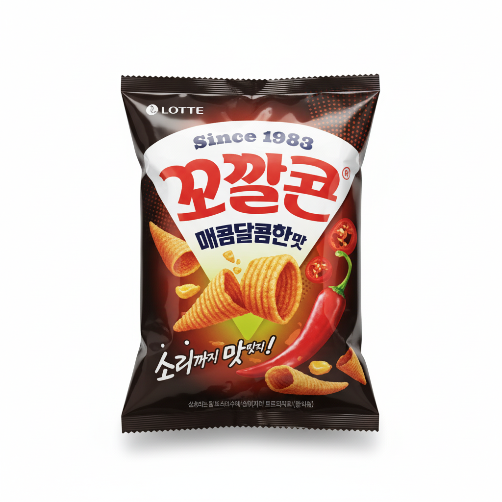 [ロッテウェルフード] ロッテ コッカルコーン ピリ辛甘口味 134G