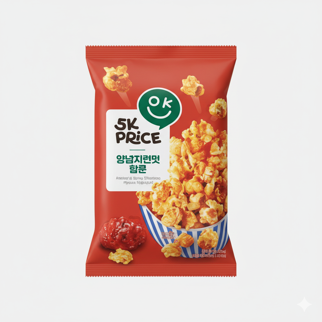 [ファイブケー プライス]ポップコーン ヤンニョムチキン味 60g